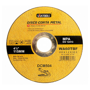 DISCO CORTA METAL 115mmX1.2X22.2, UYUSTOOLS