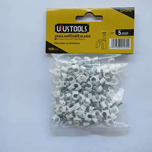 GRAPA PARA CABLE BLANCO 12mm 100PCS/SET, UYUSTOOLS