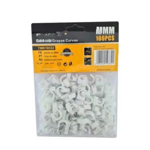 GRAPA PARA CABLE NEGRO 6mm 100PCS/SET