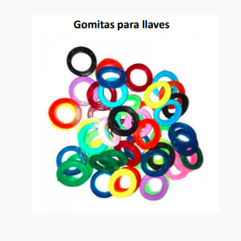 GOMITAS PARA LLAVES REDONDAS